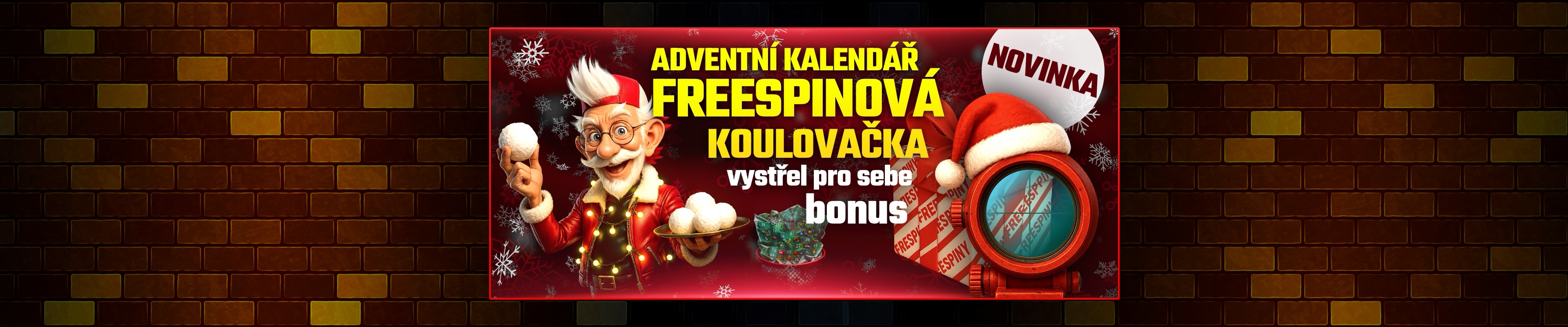 ADVENTNÍ KALENDÁŘ - FREESPINOVÁ KOULOVAČKA